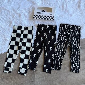 Ribbed Bamboo Leggings (3 Pack)-RB Classics